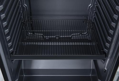 Detalle de METRO Professional Frigorífico GSC2360B: expo y almacenamiento frigorífico de 347 L con puerta de cristal y llave