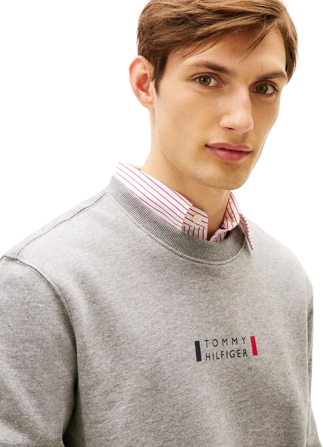 Detalle de Tommy Hilfiger Brand Love Sweatshirt Mw0mw41428 – Felpa unisex originale e sostenibile