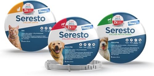 Thumbnail 11 de Seresto Collier Grands Chiens – 2 protections anti-puces et anti-tiques pour grands chiens (>8 kg) – Gris