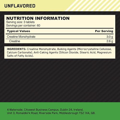 Thumbnail 7 de Optimum Nutrition Creatine Tablets, 180 Tablets (60 Servings) – A practical daily capsule option