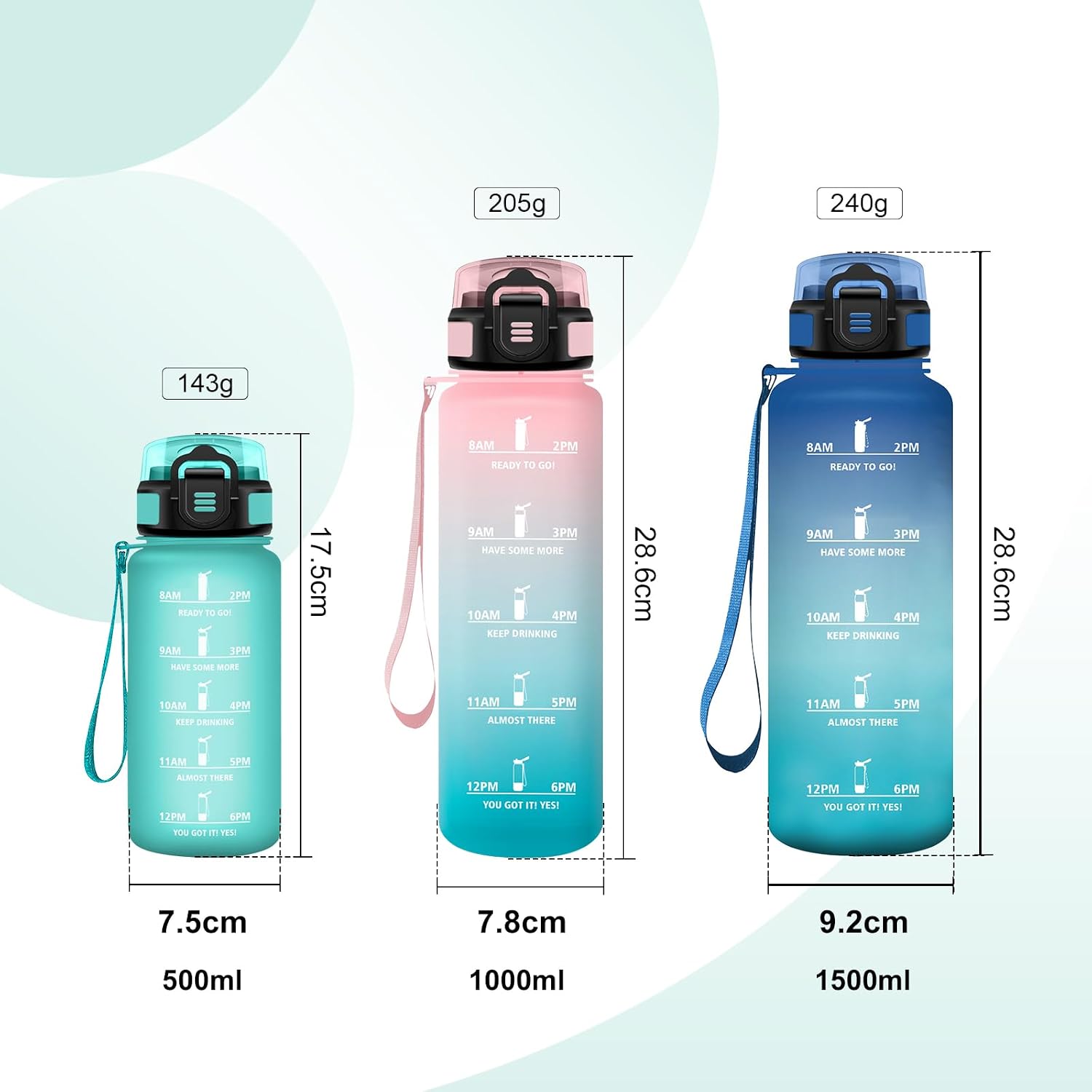 Detalle de JAPORIA Borraccia 500 ml con cannuccia