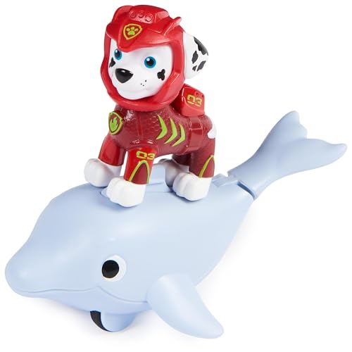 Detalle 2 de Patrulla Canina - Figura Marshall y Delfín Aqua Pups 🐾