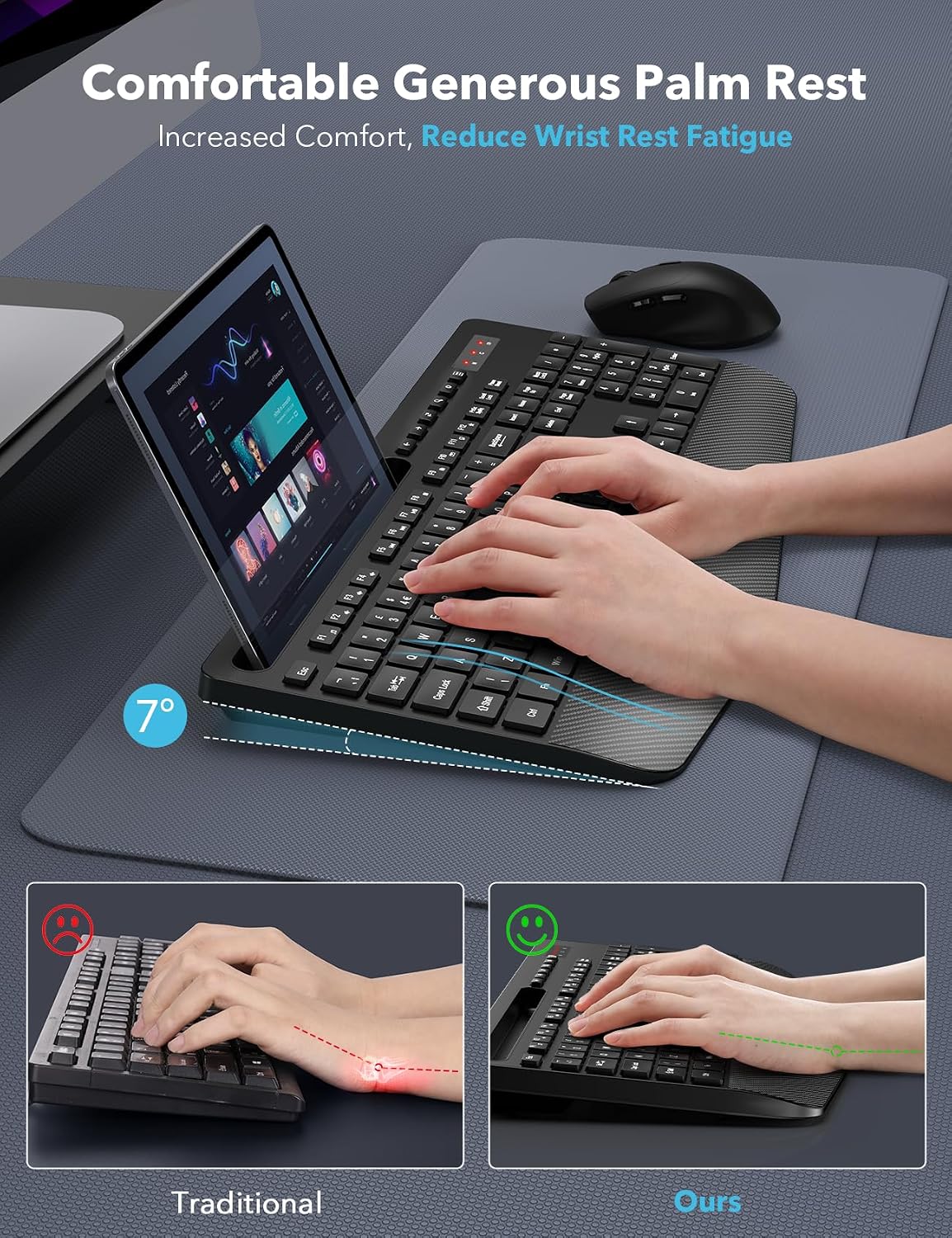 Thumbnail 1 de Wireless Keyboard and Mouse Combo 2.4GHz 🖱