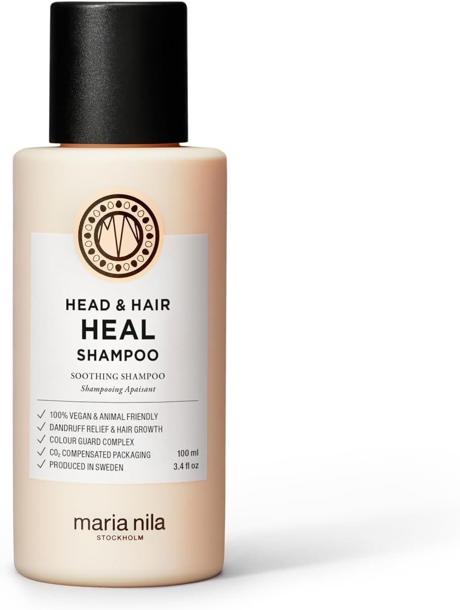 Detalle 2 de Maria Nila Head & Hair Heal Shampoo calmante per cute e crescita: 100% vegano, senza solfati/parabeni