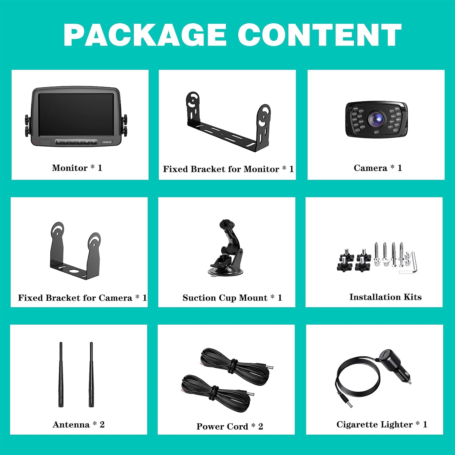 Thumbnail 5 de Nuoenx Wireless Backup Camera 7" Monitor for RVs