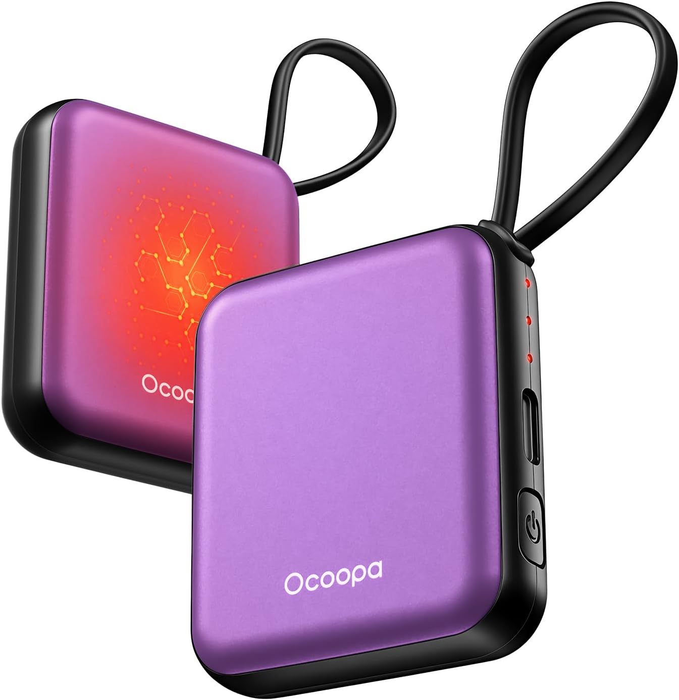 Detalle de OCOOPA UT5 Nano oplaadbare handwarmers, 2 stuks, 3 standen tot 52 °C