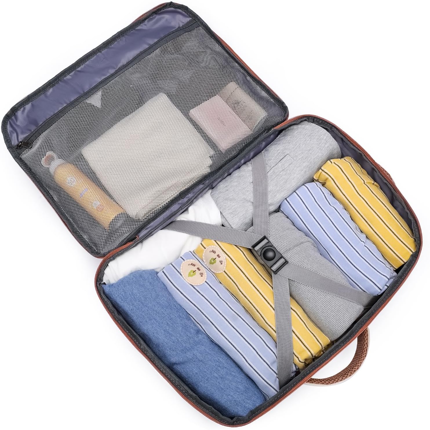Detalle 2 de ENZOSUM Cabin Bag 45x36x20 (30L) Beige underseat hand luggage backpack for 15.6-inch laptops