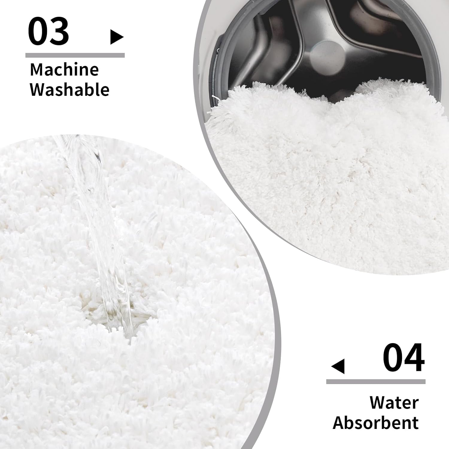 Thumbnail 5 de Disolla 17x24 Inch Non-Slip Bath Rug
