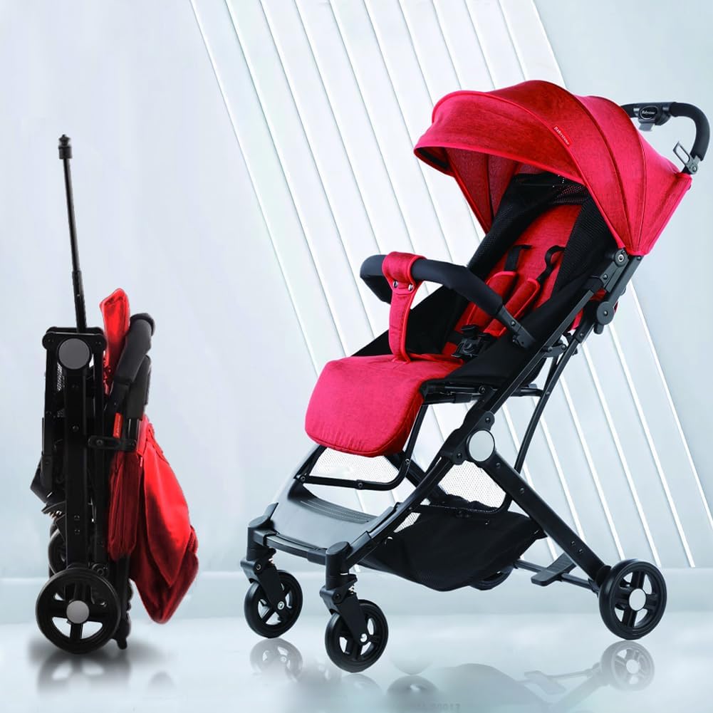 Thumbnail 6 de BAKAJI Passeggino Easy ultra leggero pieghevole con chiusura facilitata e schienale reclinabile fino a 15 kg (nero)