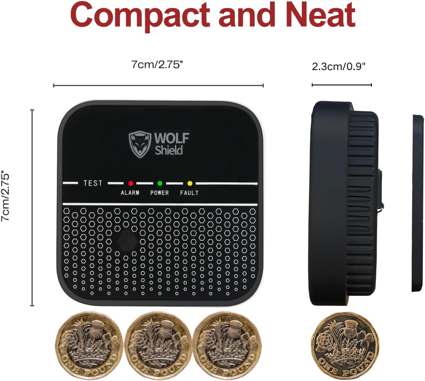 Thumbnail 1 de WOLF SHIELD Carbon Monoxide Detector 10‑year battery 🔔