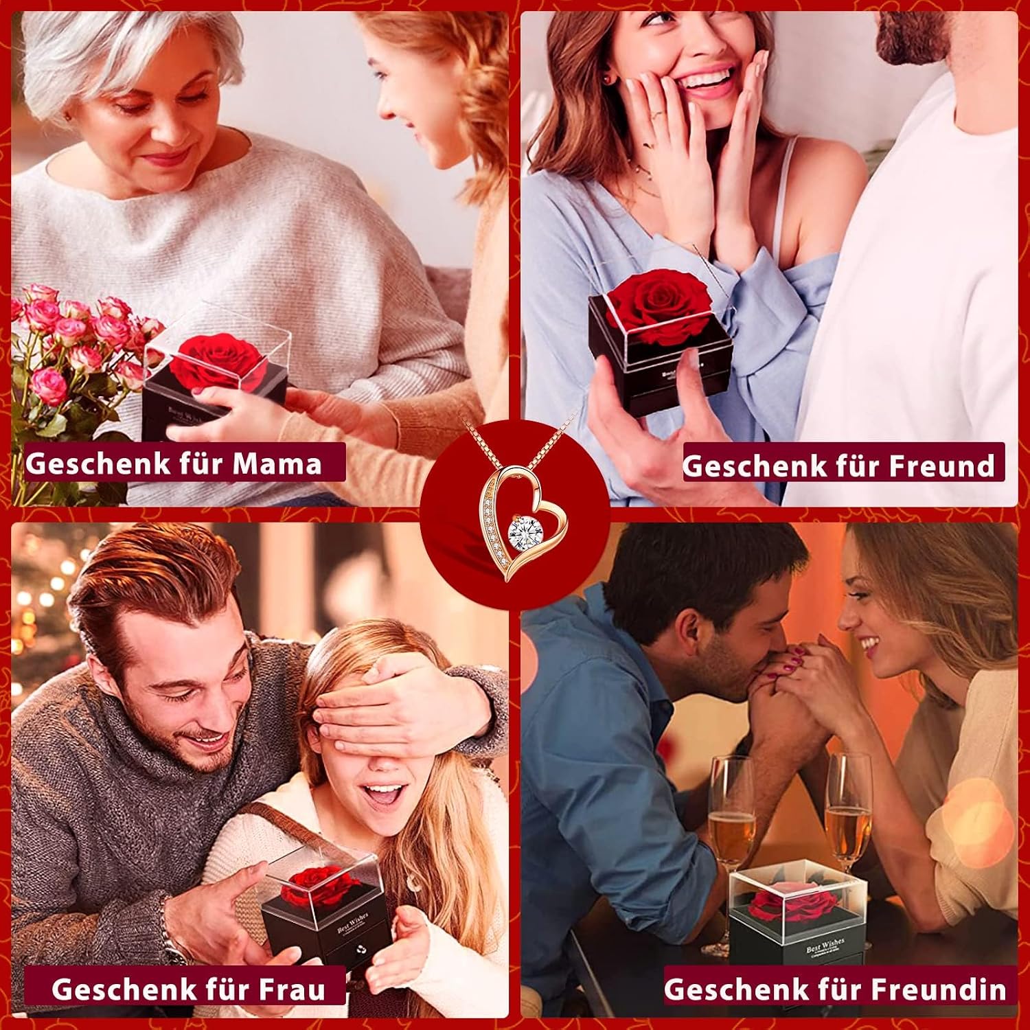 Thumbnail 6 de Ewige Rose Geschenkbox Rote 3–5 Jahre 🌹