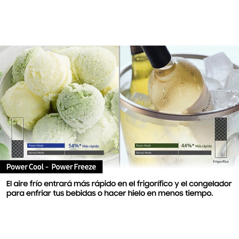 Detalle de Samsung RB34C600DWW/EF Frigorífico combi D blanco con SmartThings Energy