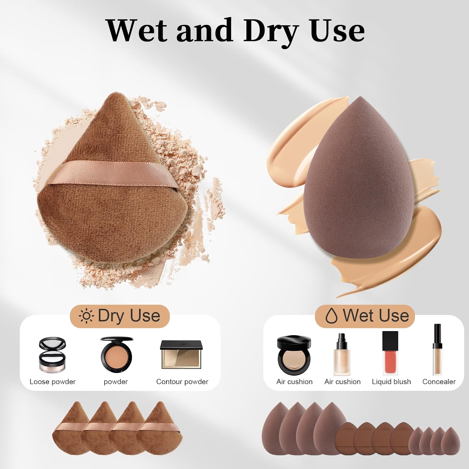 Detalle 2 de HEYMKGO set di 40 pennelli make up professionali con doppia estremità e accessori