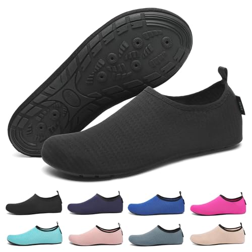 Detalle de SAGUARO Escarpines Hombre Mujer Agua – Zapatillas de Playa con Secado Rápido y Suela Antideslizante (Gr.44/45)