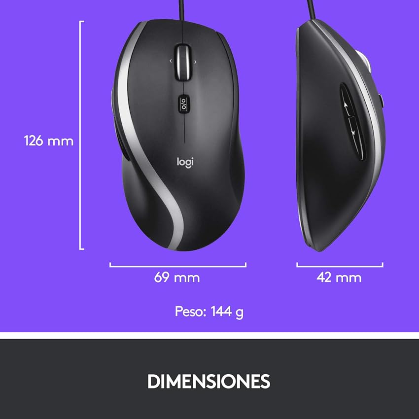 Imagen de Logitech M500s Ratón avanzado con cable y botones personalizables 🖱 en OfertitasTOP