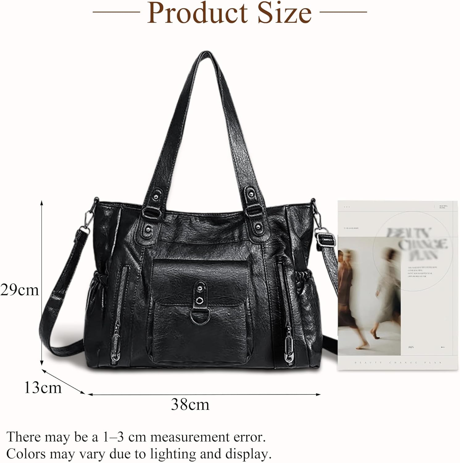 Detalle de Gluckstar sac cabas grande capacité 38×13×29