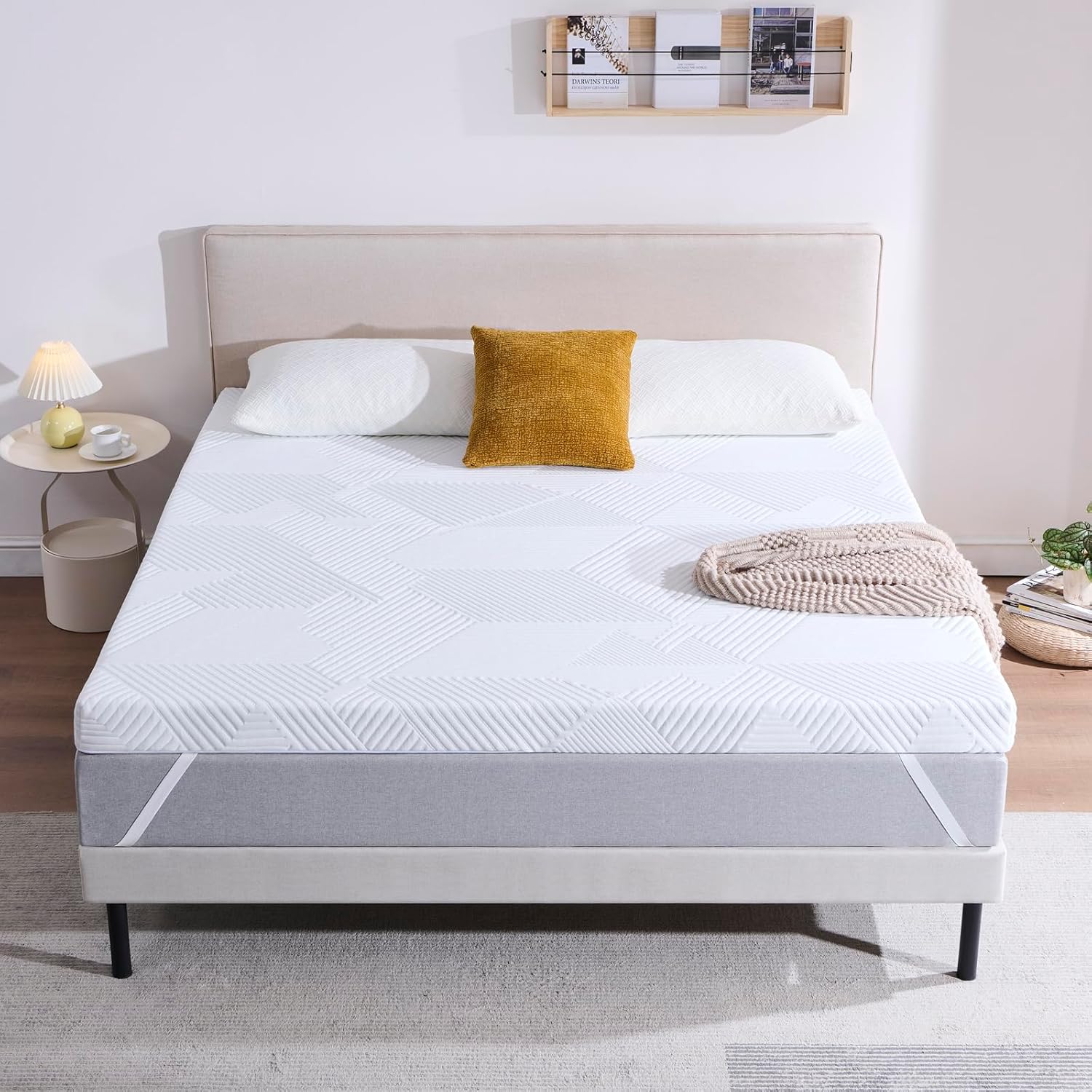 Thumbnail 4 de Twirest 7CM Single Memory Foam Mattress Topper with Gel and Removable Cover (90 x 190 cm)