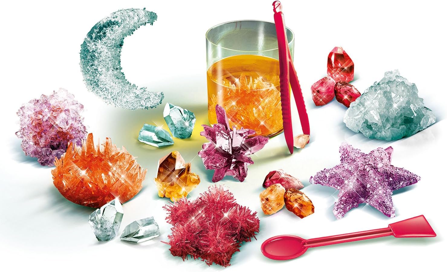 Detalle de Clementoni Science & Jeu – Crée Tes Cristaux Enfant 8+ : kit DIY Chimie et Géologie