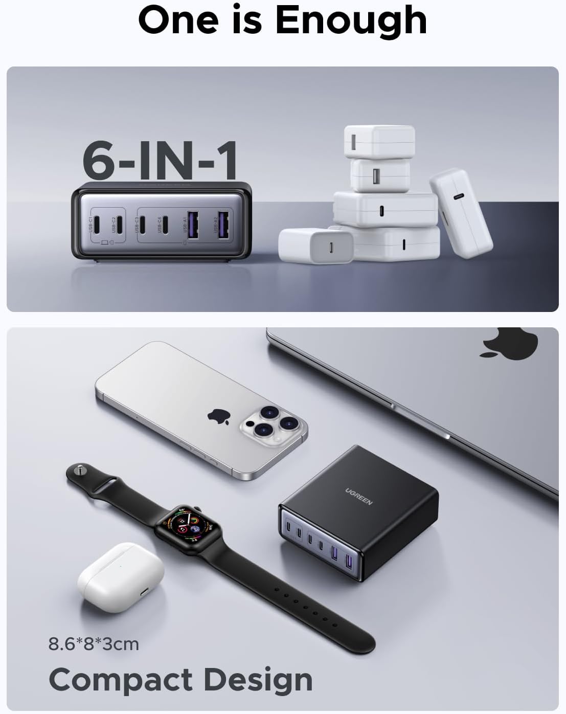Thumbnail 4 de UGREEN 100W 6-Port USB‑C Charging Station