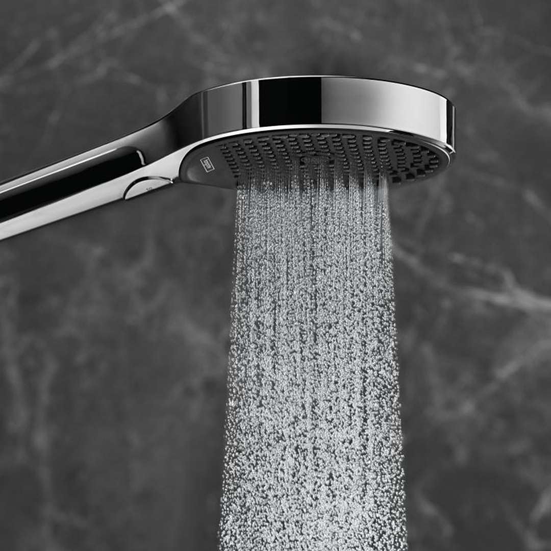 Detalle de Hansgrohe Rainfinity Pommeau de douche: économe en eau 9 l/min avec PowderRain et 3 jets