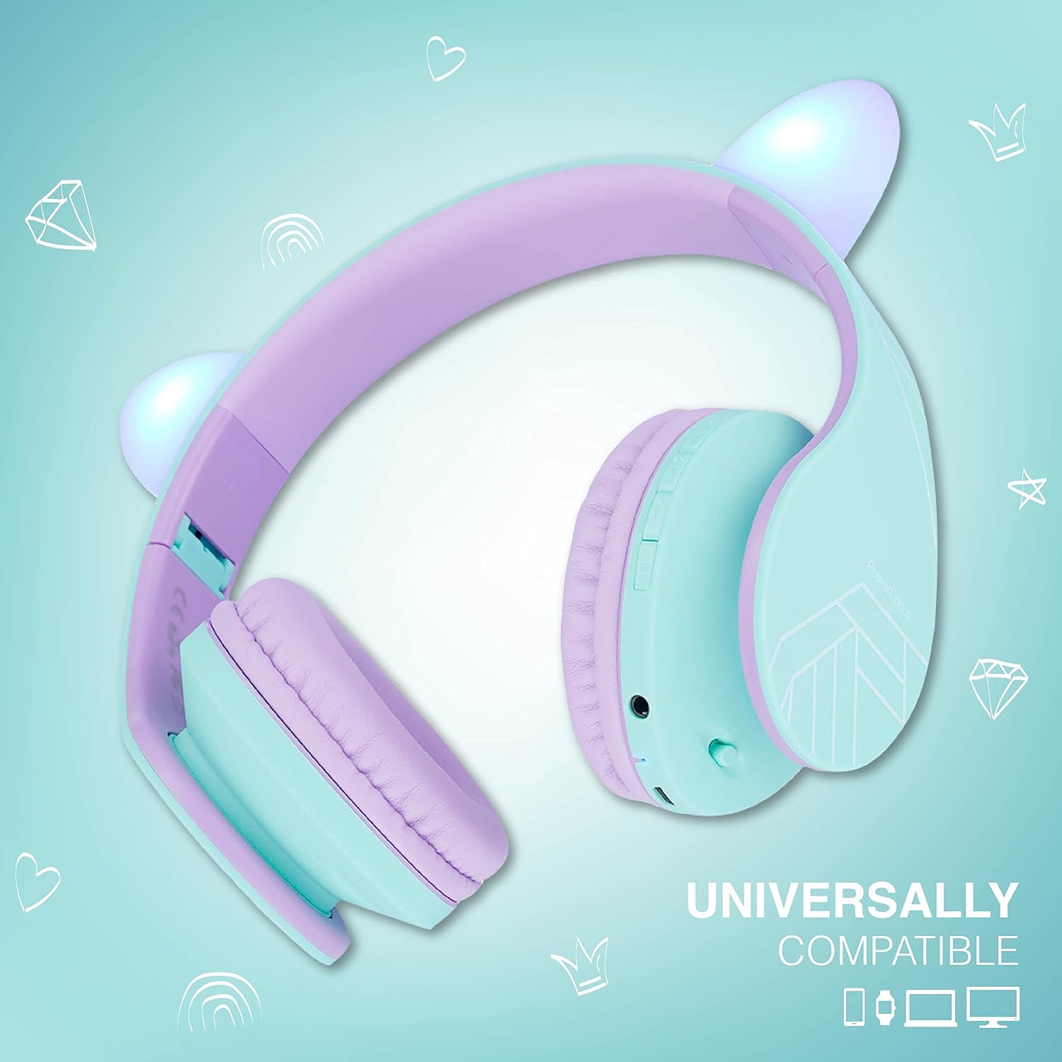 Detalle 2 de PowerLocus P2 Kids Headphones 85dB