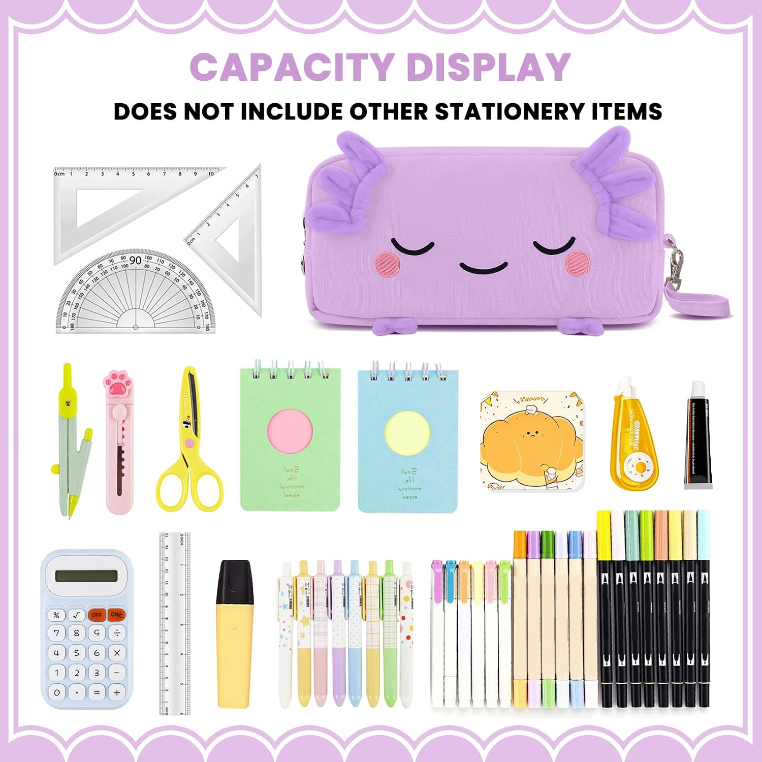 Detalle de EHZYP Axolotl Pencil Case, 900D Canvas