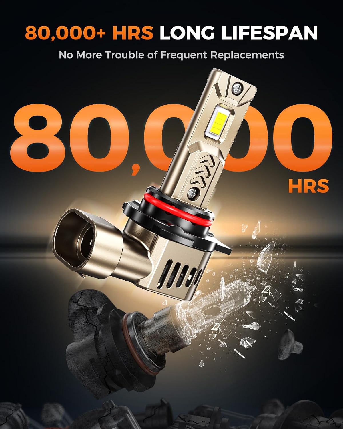 Thumbnail 2 de SEALIGHT 9005/HB3 LED Bulbs — 45,000LM, 6500K Cool White, 70,000+ Hours, Plug & Play (Pair)