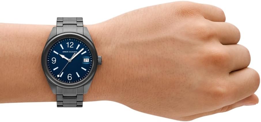 Thumbnail 1 de Armani Exchange Montre Homme - Boîtier 42 mm, acier et cadran bleu