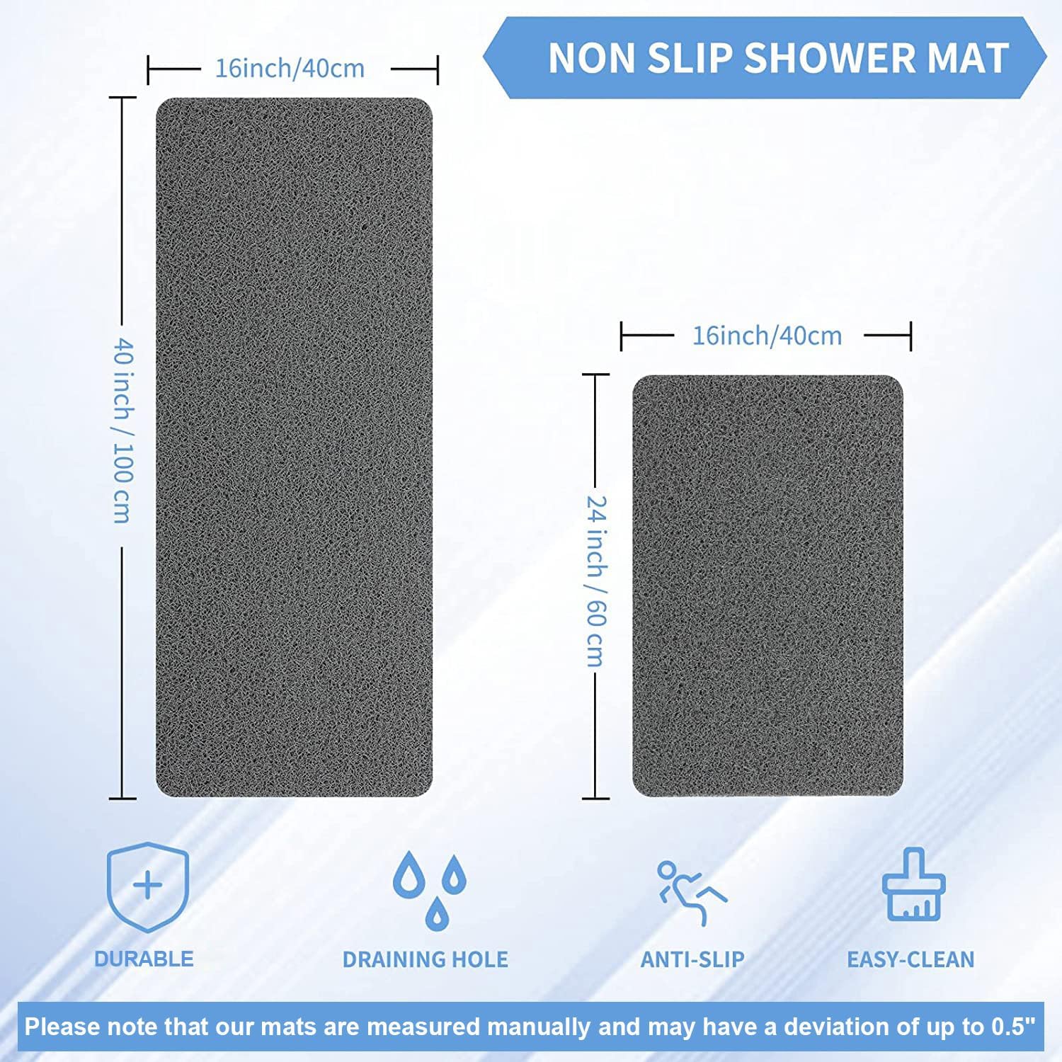 Detalle 2 de Non Slip Bathtub Mat anti-slip shower mat