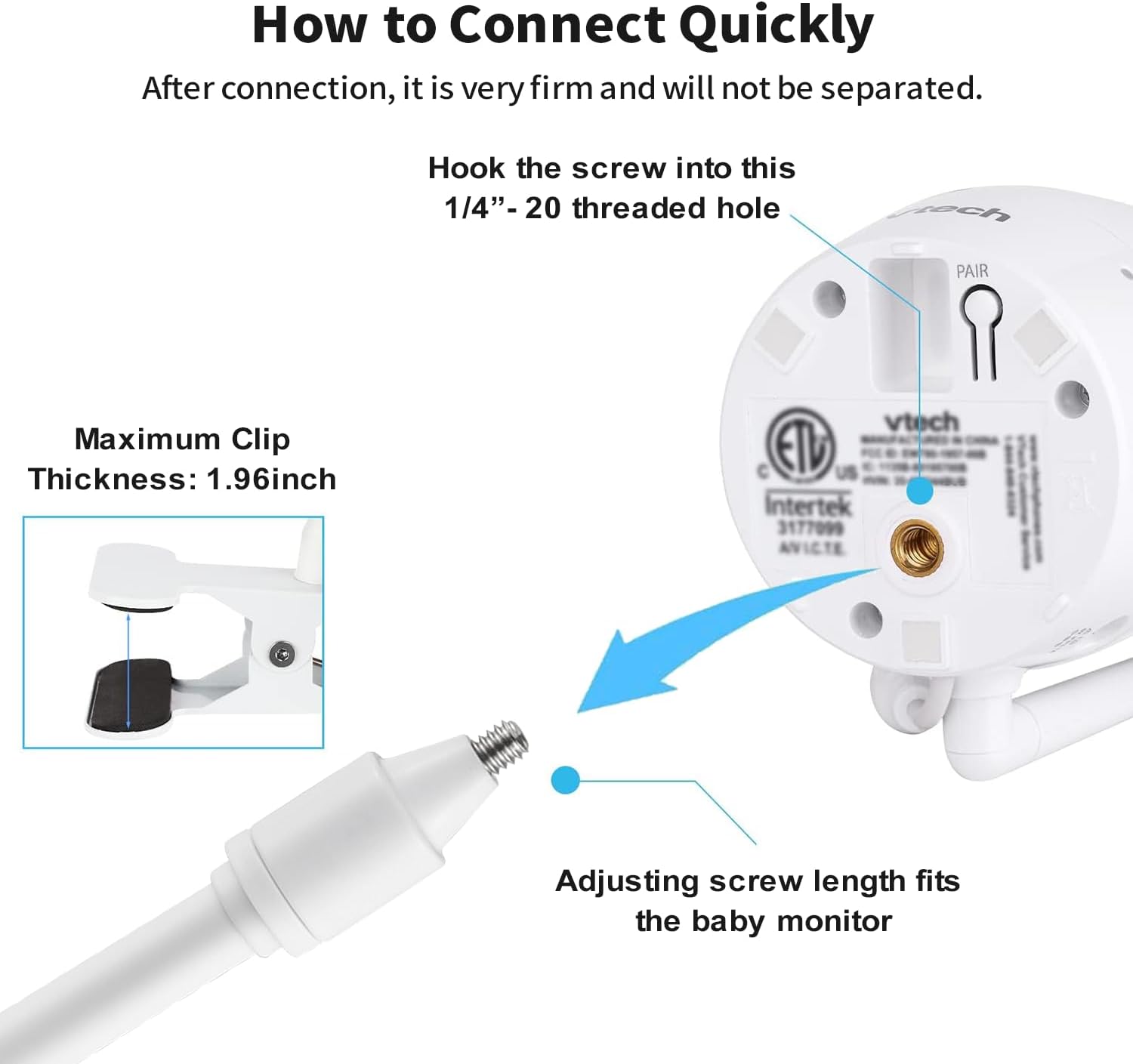 Thumbnail 4 de Tonton Baby Monitor Mount 23 cm gooseneck