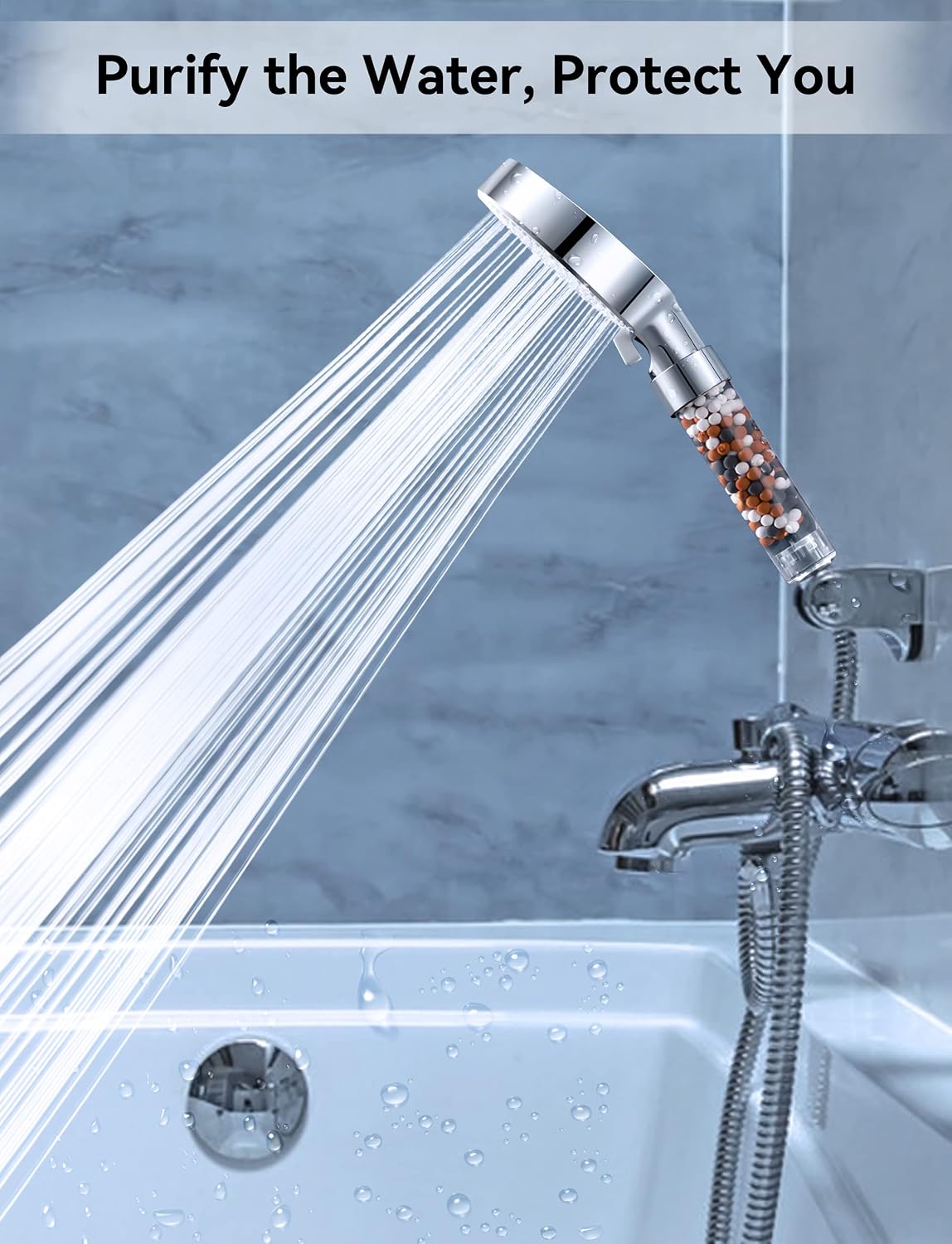 Detalle 2 de Magichome pommeau de douche 11 cm à filtre