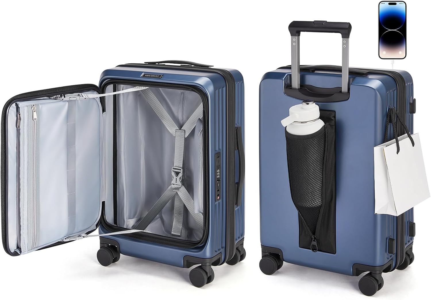 Detalle de BAGSMART Carry-On Suitcase 20-Inch