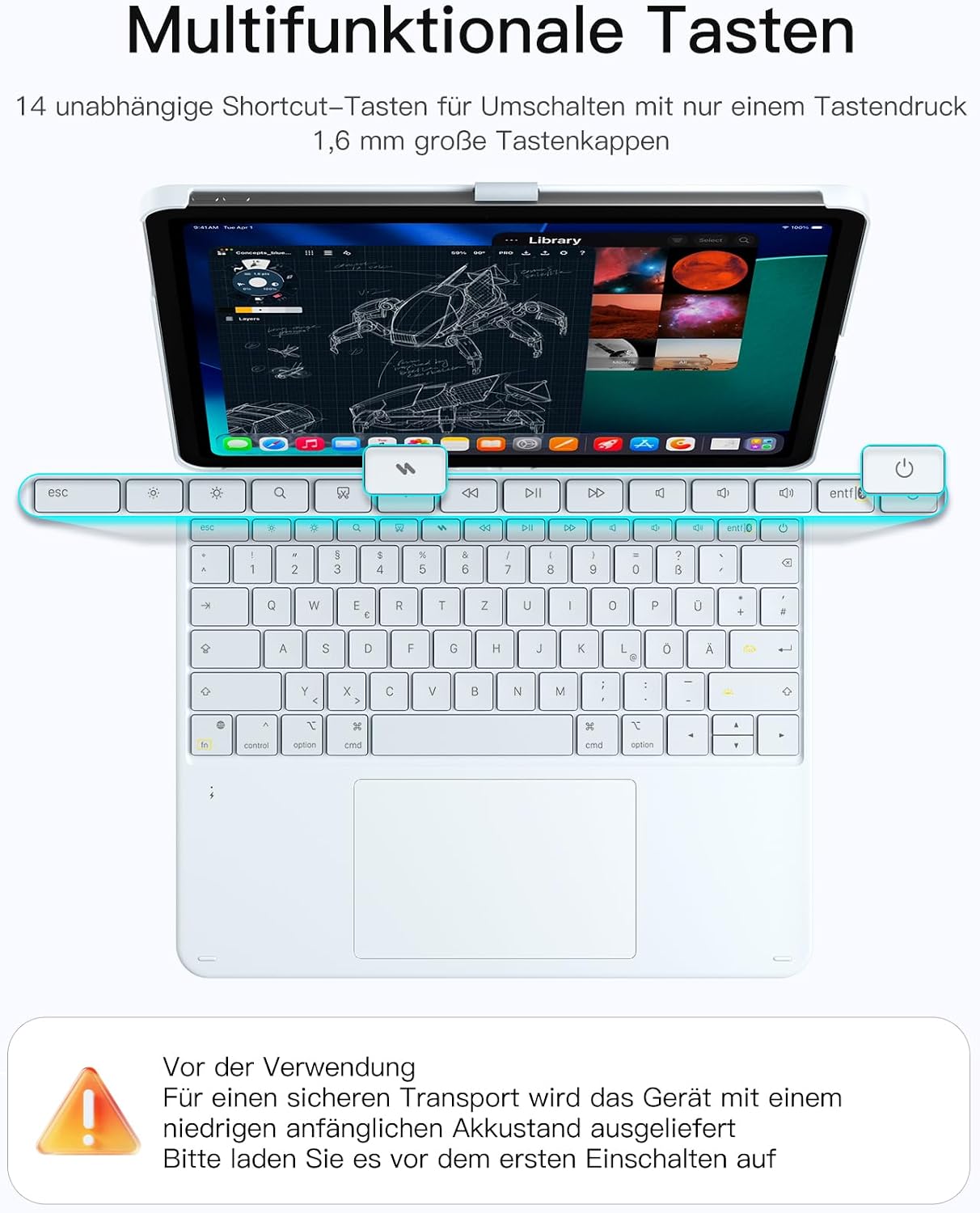 Thumbnail 5 de Inateck AceTouch Tastaturhülle 13 Zoll