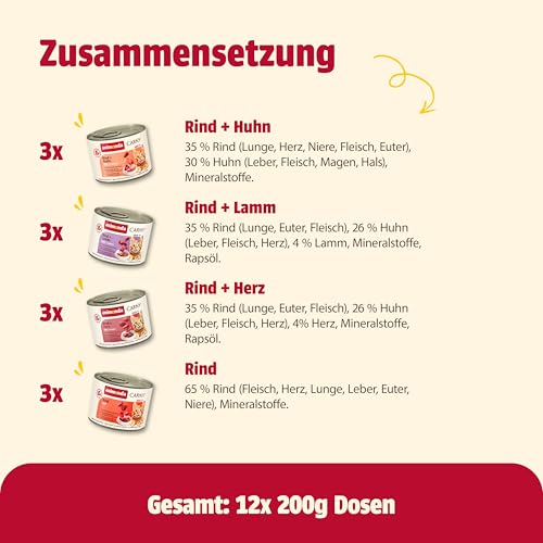 Thumbnail 8 de animonda Carny Adult Nassfutter Herzhaft Variation 12 x 200 g – ohne Getreide, 100 % frische Zutaten