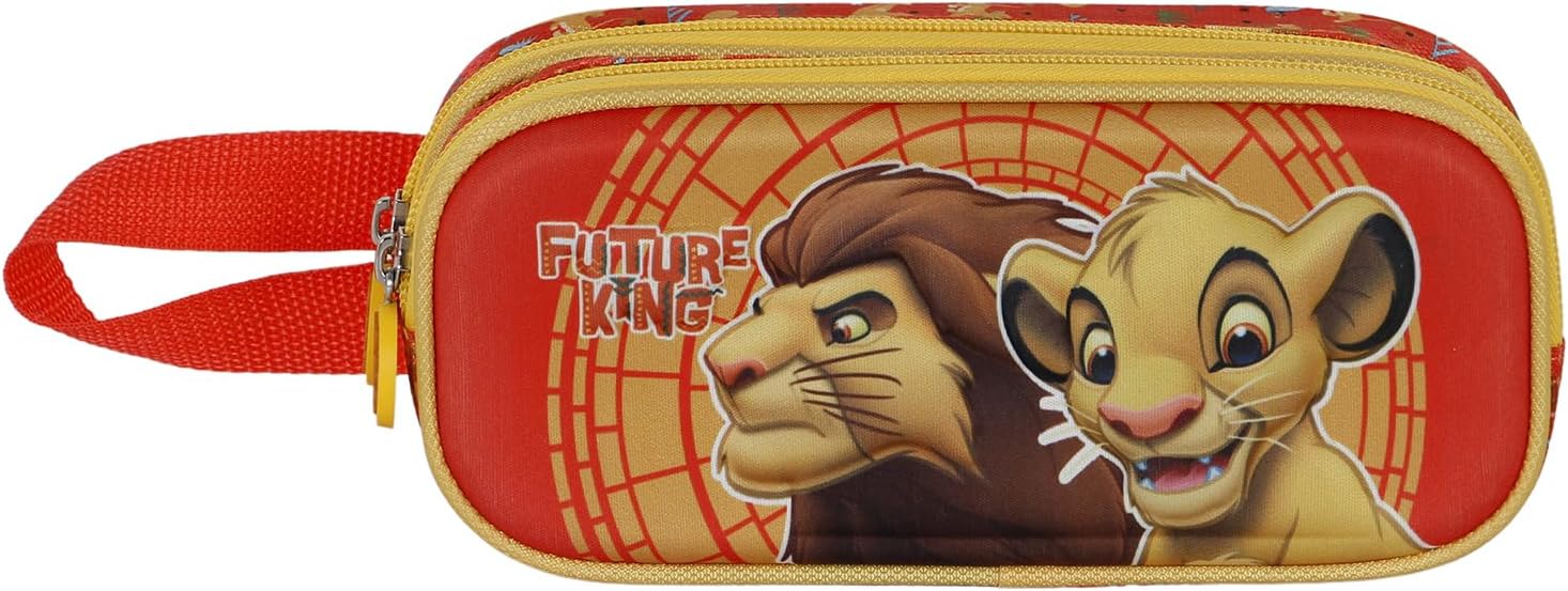 Detalle 2 de Disney El Rey León Estuche Portatodo 3D Naranja, 22x9.5 cm 🦁