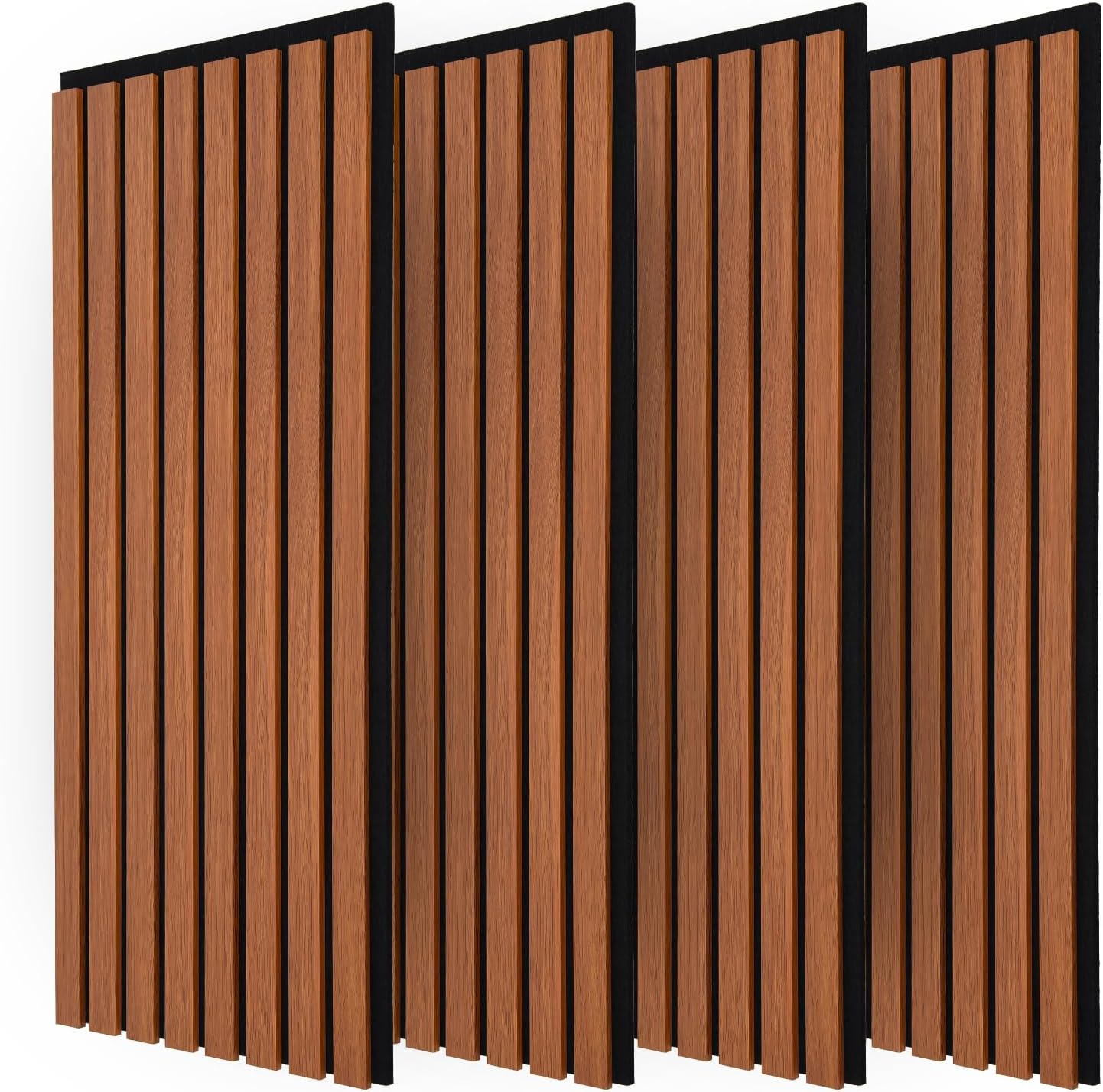 Detalle de Art3d A31at732WA20euz akoestische wandpanelen walnoot 3D, 20 stuks