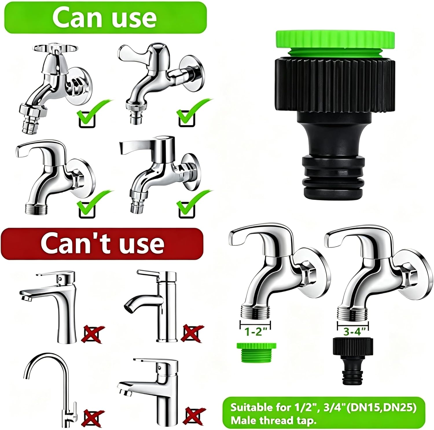 Thumbnail 6 de CLMCL 125ft Expandable Garden Hose with 8-Pattern Spray Nozzle, Green