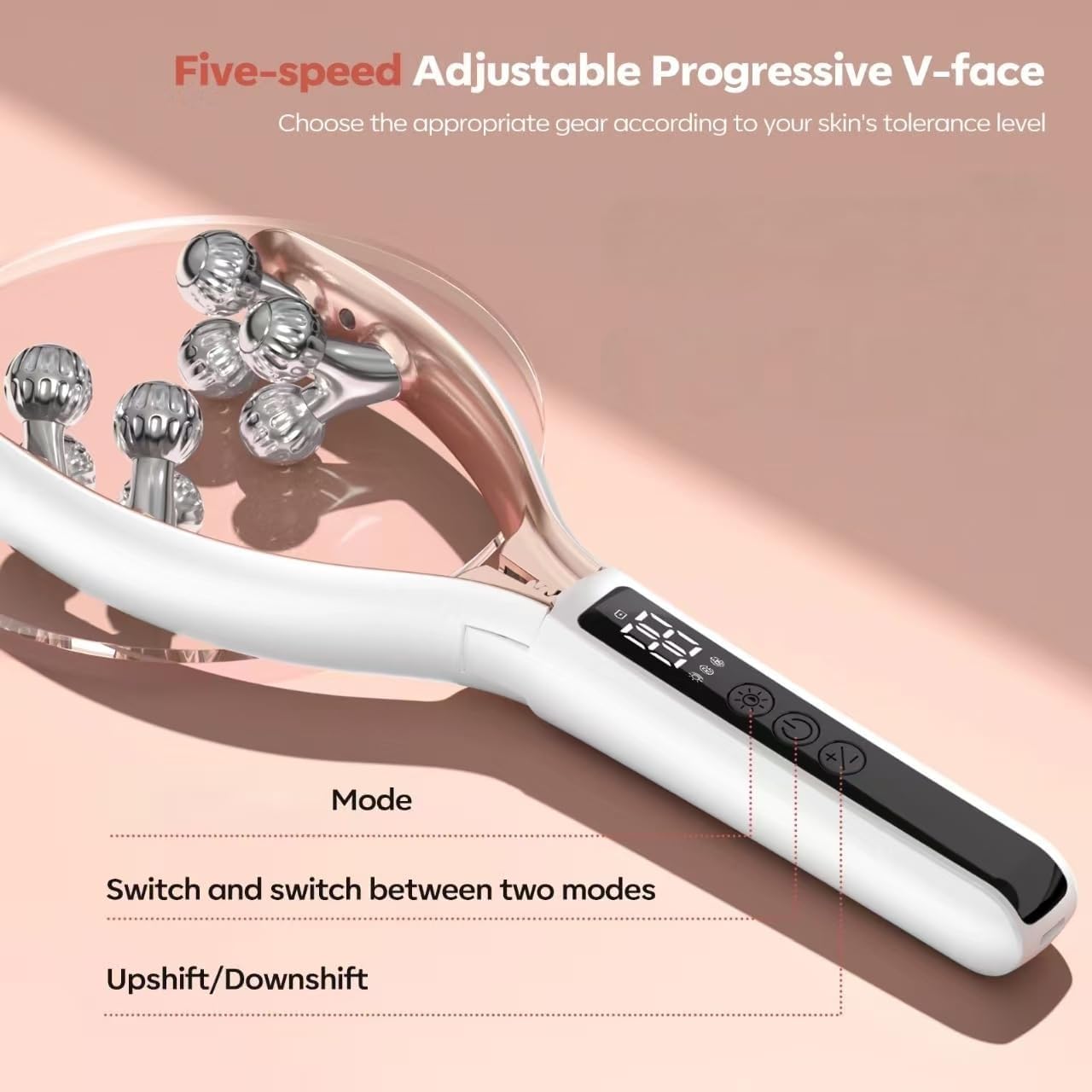Detalle 2 de Doge&Vollar Wireless Facial Massager for Face and Neck (Rechargeable) for Women