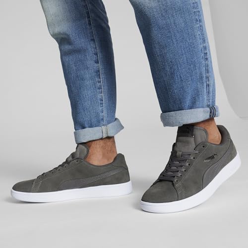 Thumbnail 7 de PUMA Mixte Smash V2 Baskets - Castlerock Puma Noir / Puma Blanc, taille 39