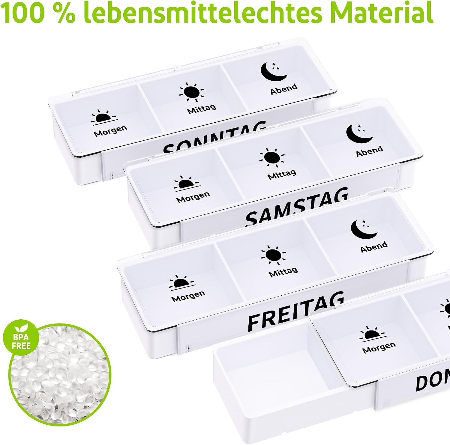Thumbnail 4 de Tablettenbox für 7 Tage mit 3 Fächern