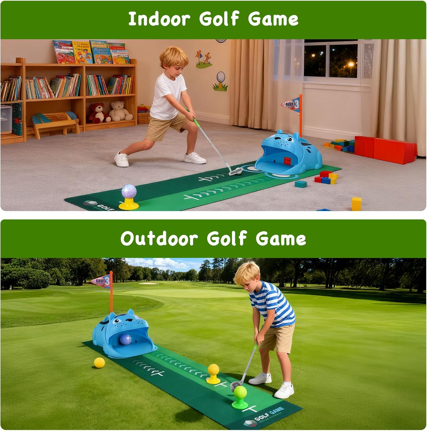 Thumbnail 4 de Upgraded Kids Golf Set with Tiger Returner