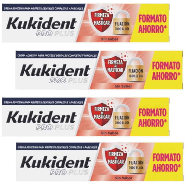 Kukident Pro Plus Pack Ahorro Firmeza al Masticar 🦷