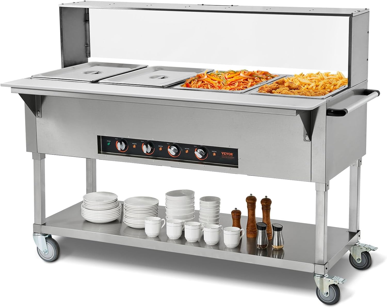 Detalle de VEVOR Commercial Food Warmer 20.6QT