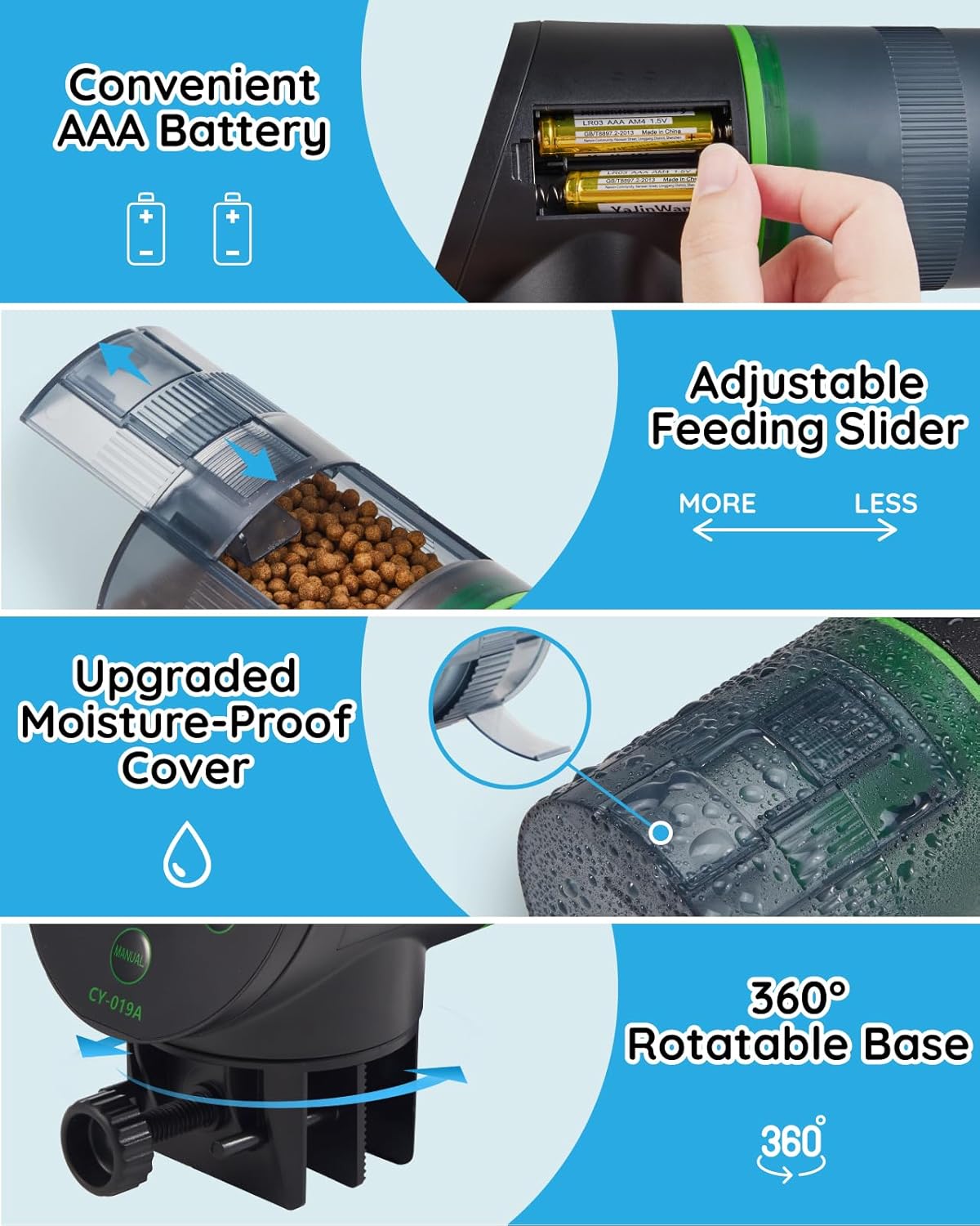 Detalle 1 de Automatic fish feeder timer for aquarium