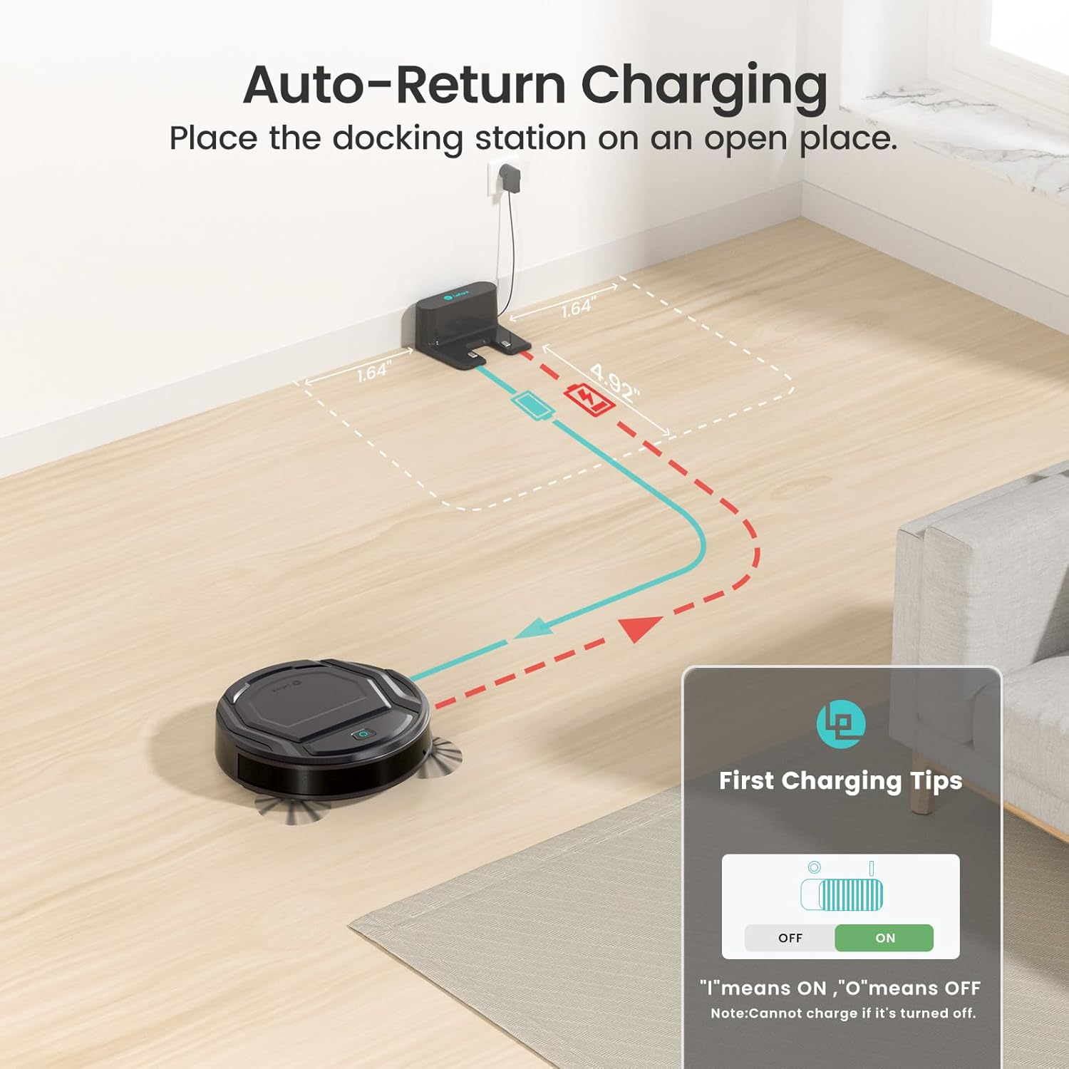 Thumbnail 6 de Lefant M210P Grey Robot Vacuum