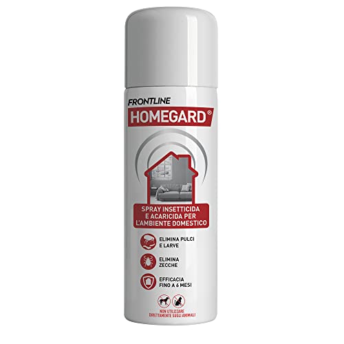 Detalle de FRONTLINE Homegard Spray Insetticida 250 ml: protezione rapida contro pulci e zecche per mobili e tessili