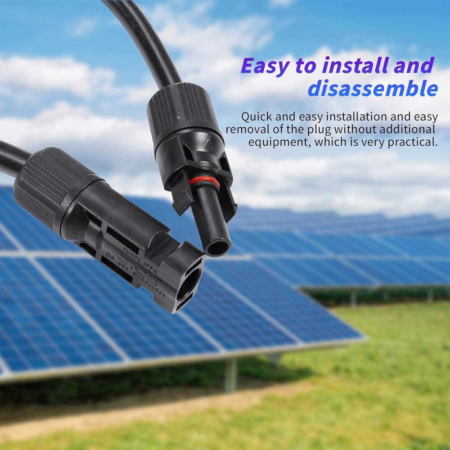 Thumbnail 2 de Gbformat Solarkabel Verlängerung 6mm², 3 Meter – IP67 Photovoltaik Kabel mit Stecker