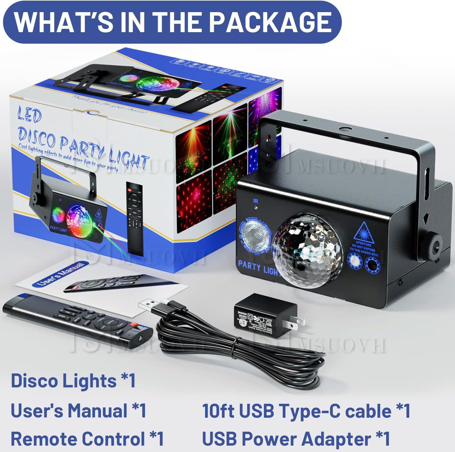Detalle 2 de Disco Party Light with Aluminum Alloy Housing