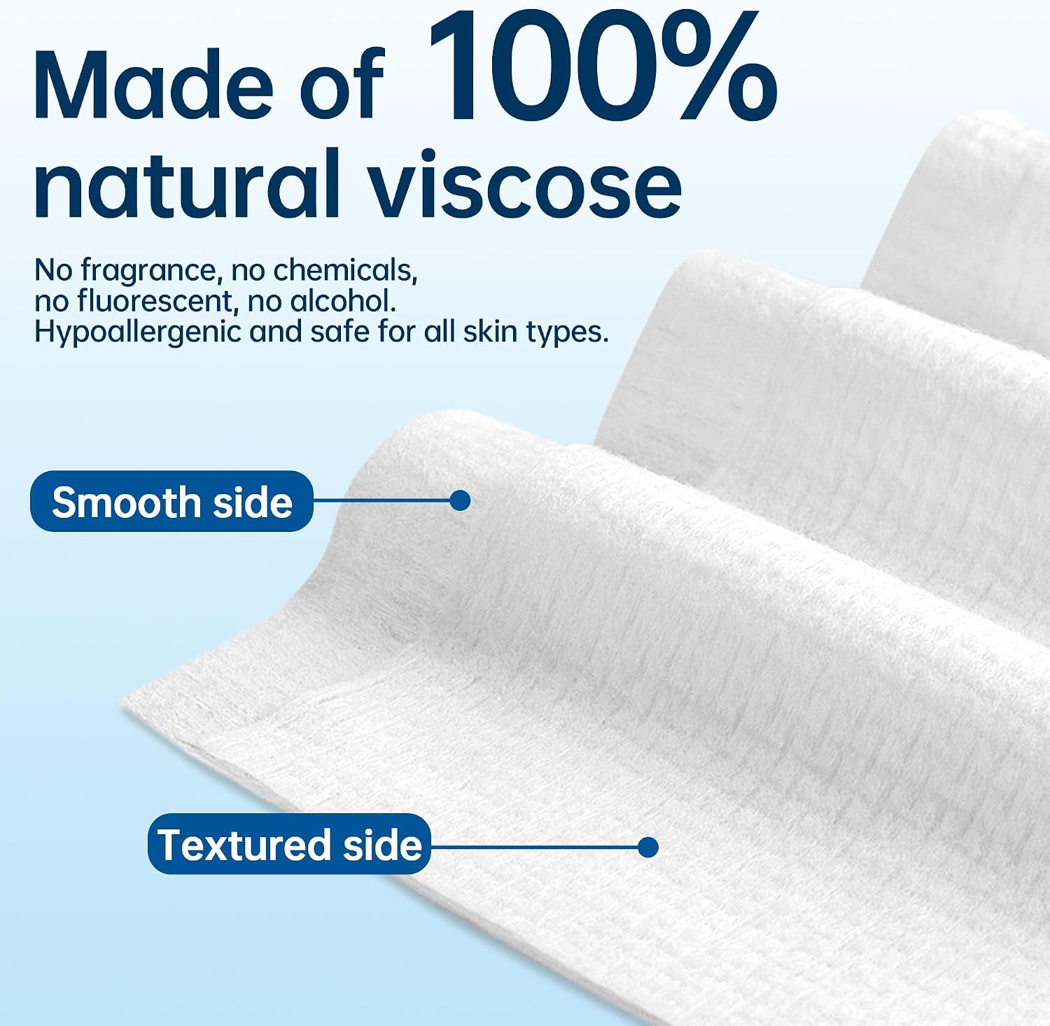 Detalle 2 de HOMERHYME HR-11VC600CT Disposable Face Towels, 600 Count, Lint-Free