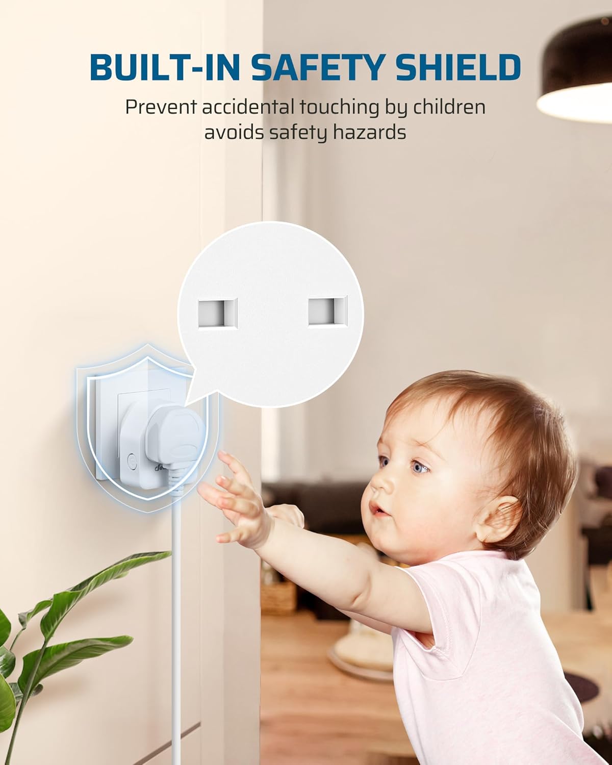 Detalle de DEWENWILS 5-socket wireless remote plug 13A